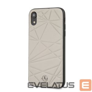 Tagakaaned Mercedes-Benz Apple iPhone XR Twister Genuine Leather Hard Case Grey