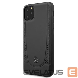 Tagakaaned Mercedes-Benz Apple iPhone 11 Pro Max Leather Hardcase Perforation Black