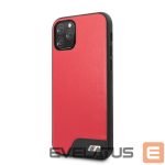 Tagakaaned BMW Apple iPhone 11 Pro Hardcase Smooth PU Leather Red