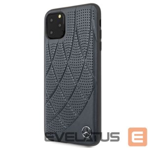 Tagakaaned Mercedes-Benz Apple iPhone 11 Pro Max Quilted Genuine Leather Blue