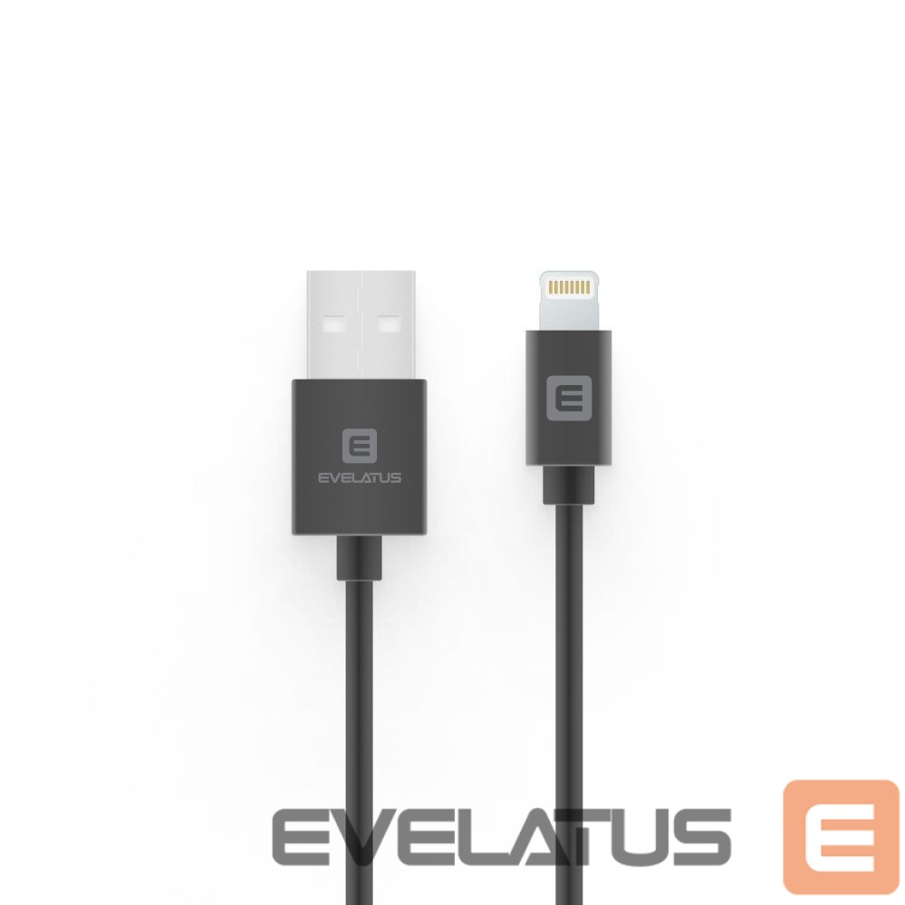 Kaabel Evelatus Evelatu Lightning cable 2M MFI07 Black