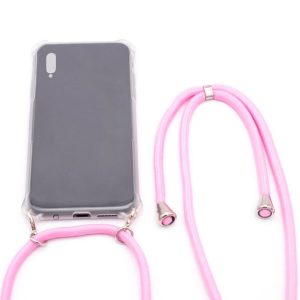 Tagakaaned Evelatus Samsung A40 Case with rope Pink Transparent