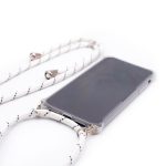 Tagakaaned Evelatus Samsung A50 Case with rope White Stripes Transparent