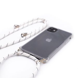 Tagakaaned Evelatus Apple iPhone 11 Silicone Transparent with Necklace TPU Strap Transparent