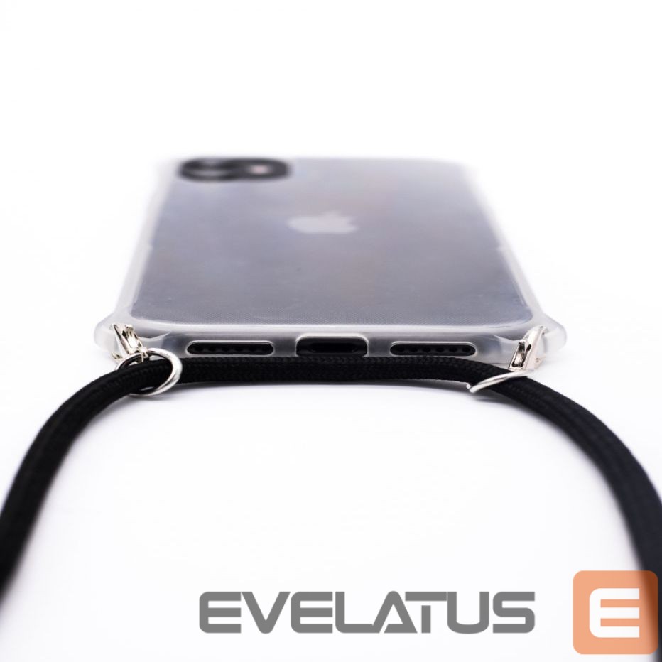 Tagakaaned Evelatus Apple iPhone 11 Pro Silicone Transparent with Necklace TPU Strap Transparent