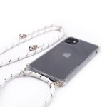 Tagakaaned Evelatus Samsung A30s Case with rope White Stripes Transparent