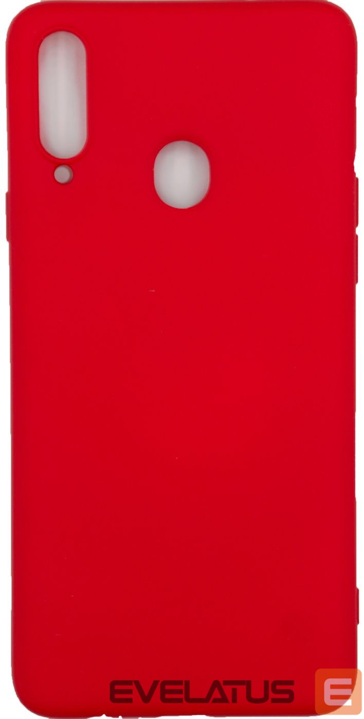 Tagakaaned Evelatus Samsung Galaxy A20s Nano Silicone Case Soft Touch TPU Red