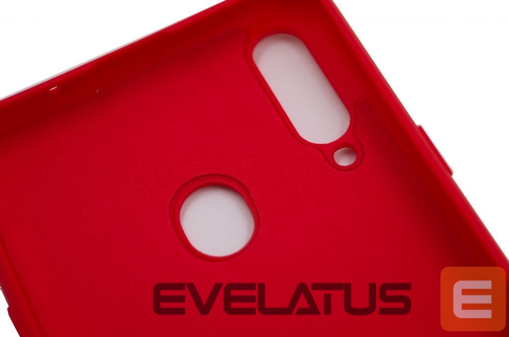 Tagakaaned Evelatus Samsung Galaxy A20s Nano Silicone Case Soft Touch TPU Red