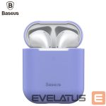 Tagakaaned Baseus Apple Silica Series Ultra-thin Silicone Protector Case for Airpods 1 / 2 Violet