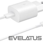 Adaptrid Samsung  Samsung Travel Quick charger Type-C to Type-C 25W, 1M EP-TA800XWEGWW White