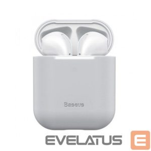 Korpus kõrvaklappidele Baseus Apple Silica Series Ultra-Thin Silicone Protector Case for AirPods 1/2 Grey