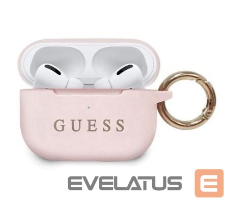 Korpus kõrvaklappidele Guess Apple Silicone Cover for AirPods Pro Light Pink