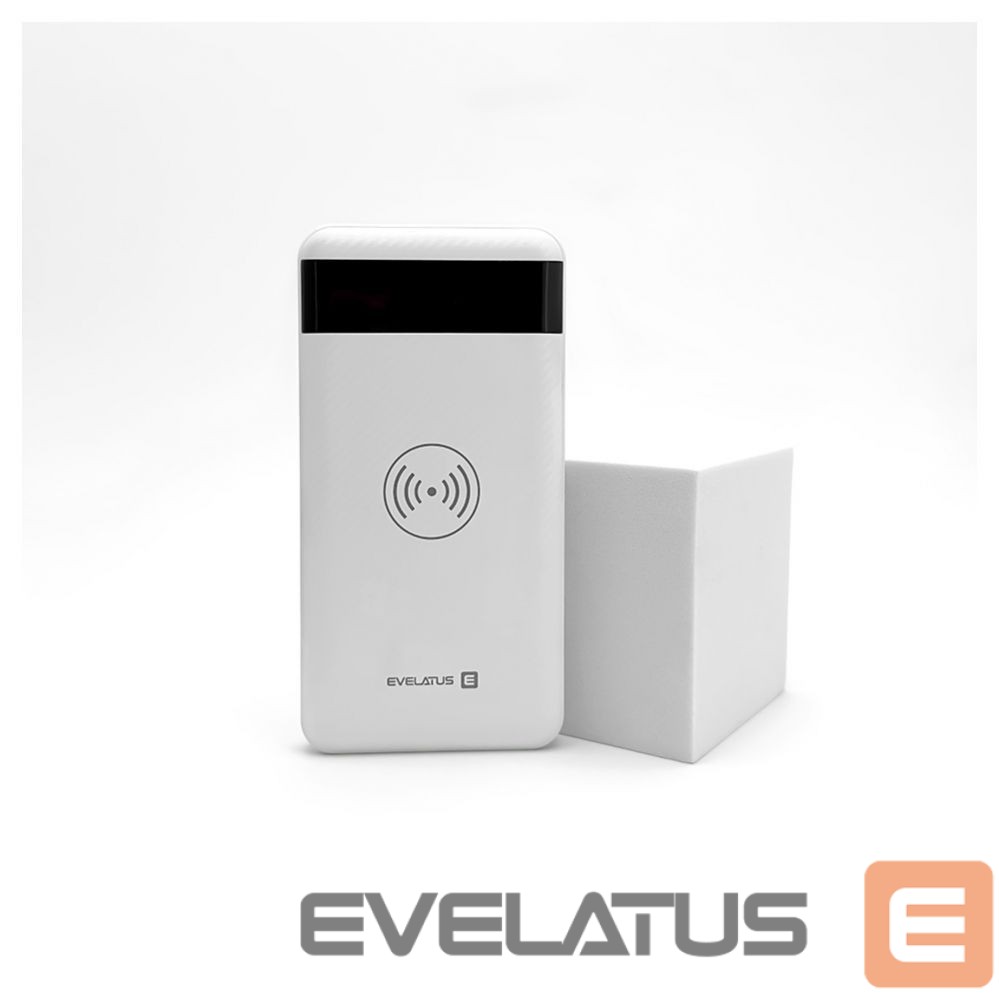 Väline aku Evelatus Evelatus Power Bank Wireless EPB05 10000 mAh White