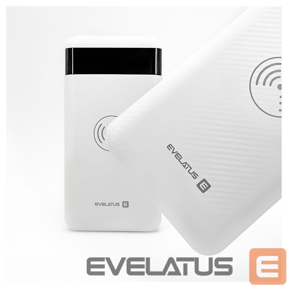 Väline aku Evelatus Evelatus Power Bank Wireless EPB05 10000 mAh White