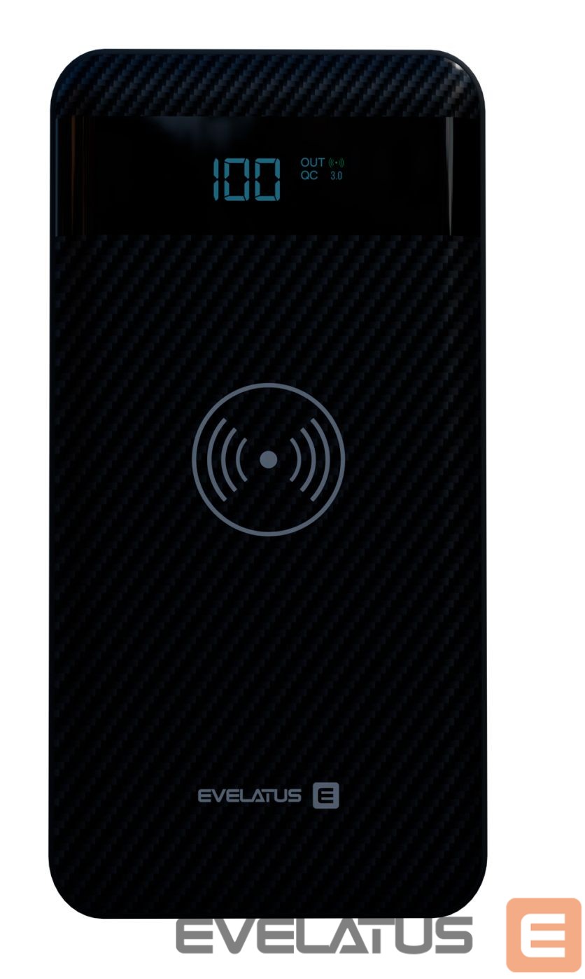 Väline aku Evelatus Power Bank Wireless EPB05 10000 mAh Black