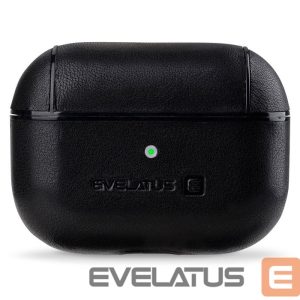 Korpus kõrvaklappidele Evelatus Apple AirPods Pro Leather Protective Case Black