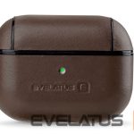 Korpus kõrvaklappidele Evelatus Apple AirPods Pro Leather Protective Case Brown