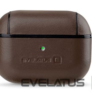 Korpus kõrvaklappidele Evelatus Apple AirPods Pro Leather Protective Case Brown