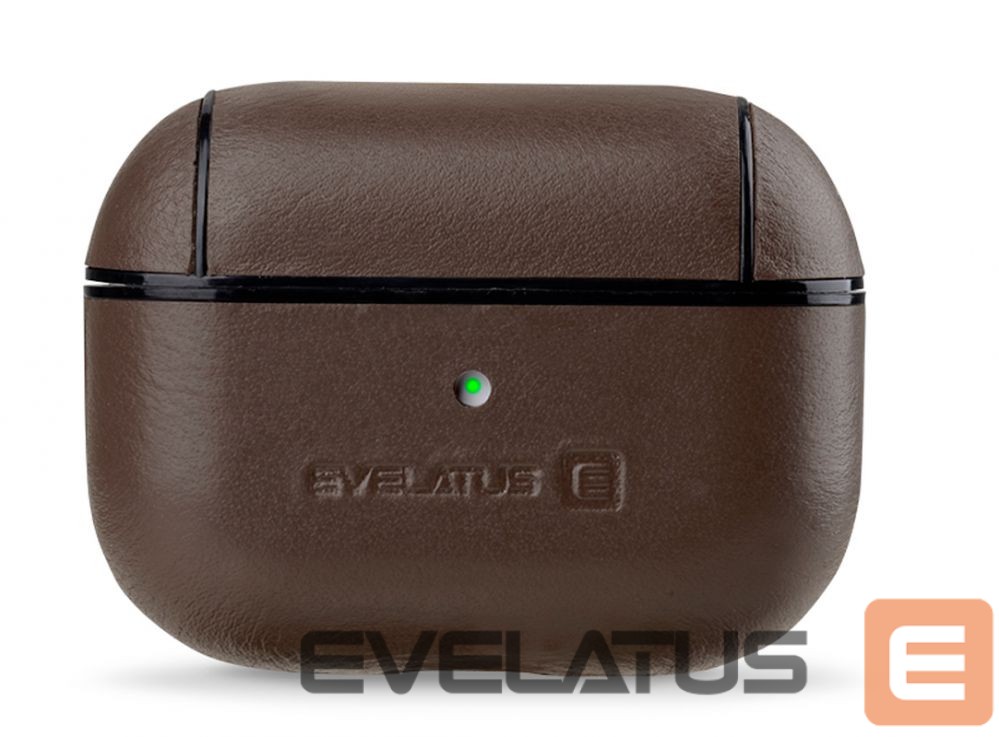 Korpus kõrvaklappidele Evelatus Apple AirPods Pro Leather Protective Case Brown