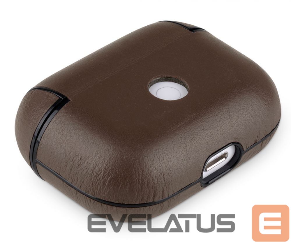 Korpus kõrvaklappidele Evelatus Apple AirPods Pro Leather Protective Case Brown