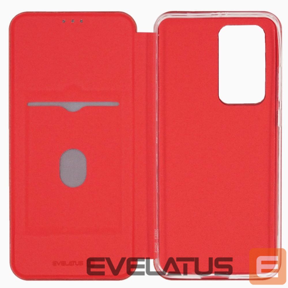 Kaaned - kaaned Evelatus Huawei P40 Pro Book Case Wine Red