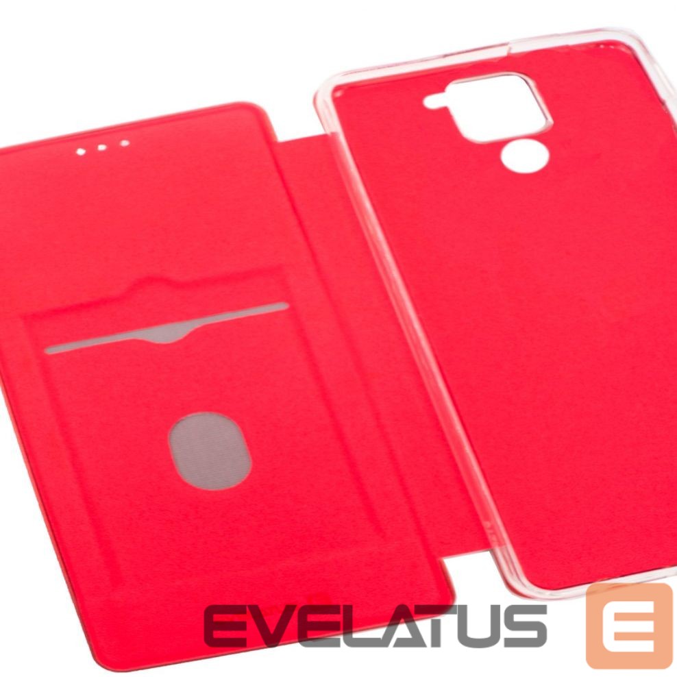 Kaaned - kaaned Evelatus Xiaomi Note 9 Book Case Wine Red