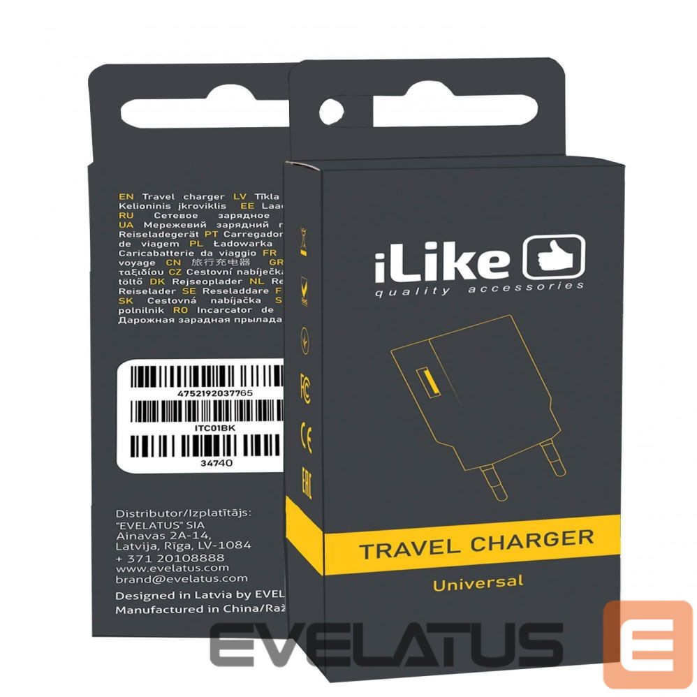Adaptrid iLike iLike Travel Charger ITC01 White