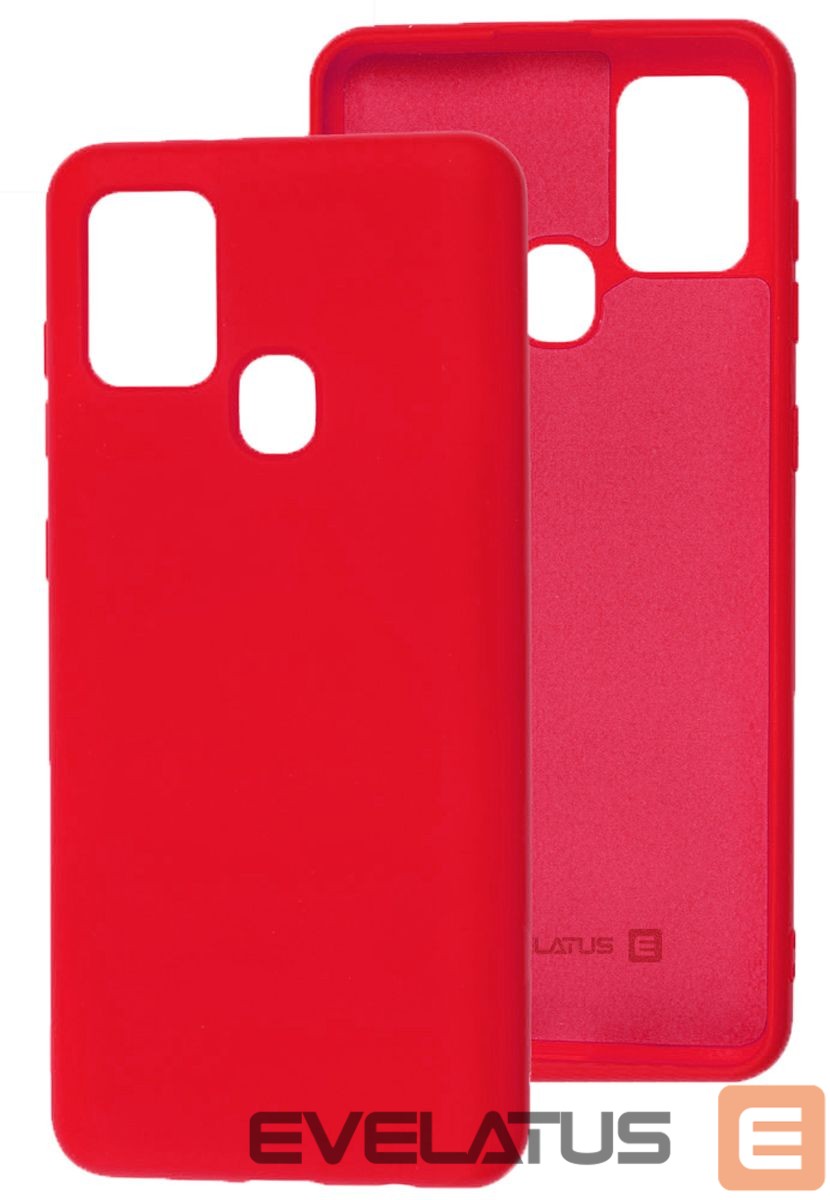 Tagakaaned Evelatus Samsung Galaxy A21s Nano Silicone Case Soft Touch TPU Red