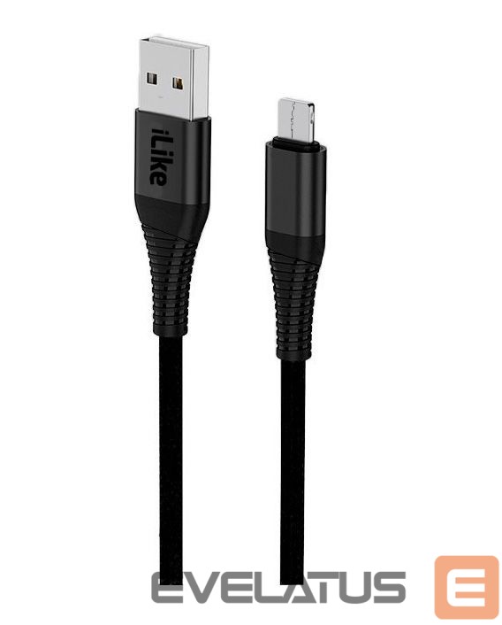 Kaabel iLike - iLike Charging Cable for MicroUSB ICM01 Black