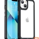 Tagakaaned iLike Apple iPhone 14 hard cover with a gel frame Transparent Black