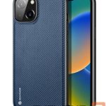 Tagakaaned Dux Ducis Apple iPhone 14 Fino case cover nylon-covered Blue