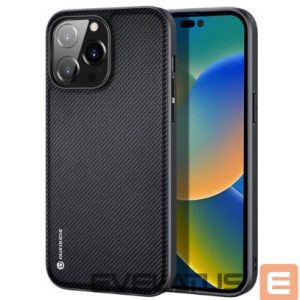 Tagakaaned Dux Ducis Apple iPhone 14 Pro Max Fino case cover made of nylon material Black