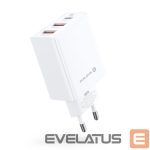 Adaptrid Evelatus  Evelatus Travel Charger EU Wall 3 Ports 32W USB-C / USB-A2 ETC06 White