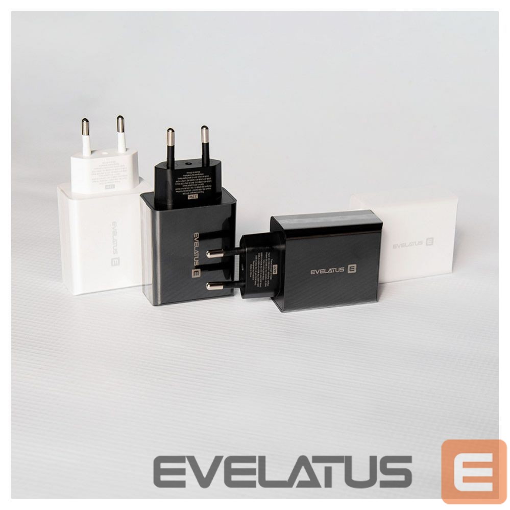 Adaptrid Evelatus Evelatus Travel Charger EU Wall 3 Ports 32W USB-C / USB-A2 ETC06 White