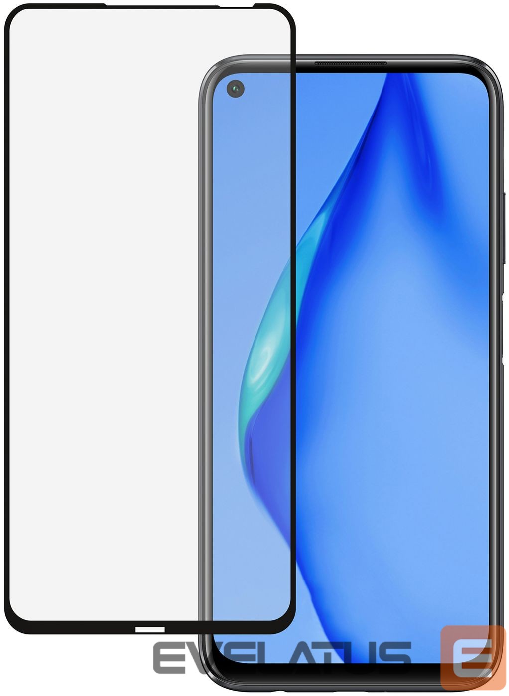 Kaitseklaasid iLike Huawei Huawei P40 Lite 2.5D Black Frame Full Glue