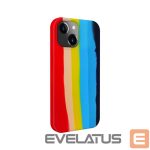 Tagakaaned Evelatus Apple iPhone 14 Silicone case Multi-Colored Rainbow