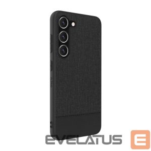 Tagakaaned iLike Samsung Galaxy S23 Plus Plastic Leather Back Cover Black