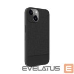 Tagakaaned iLike Apple iPhone 14 Plastic Leather Back Cover Black