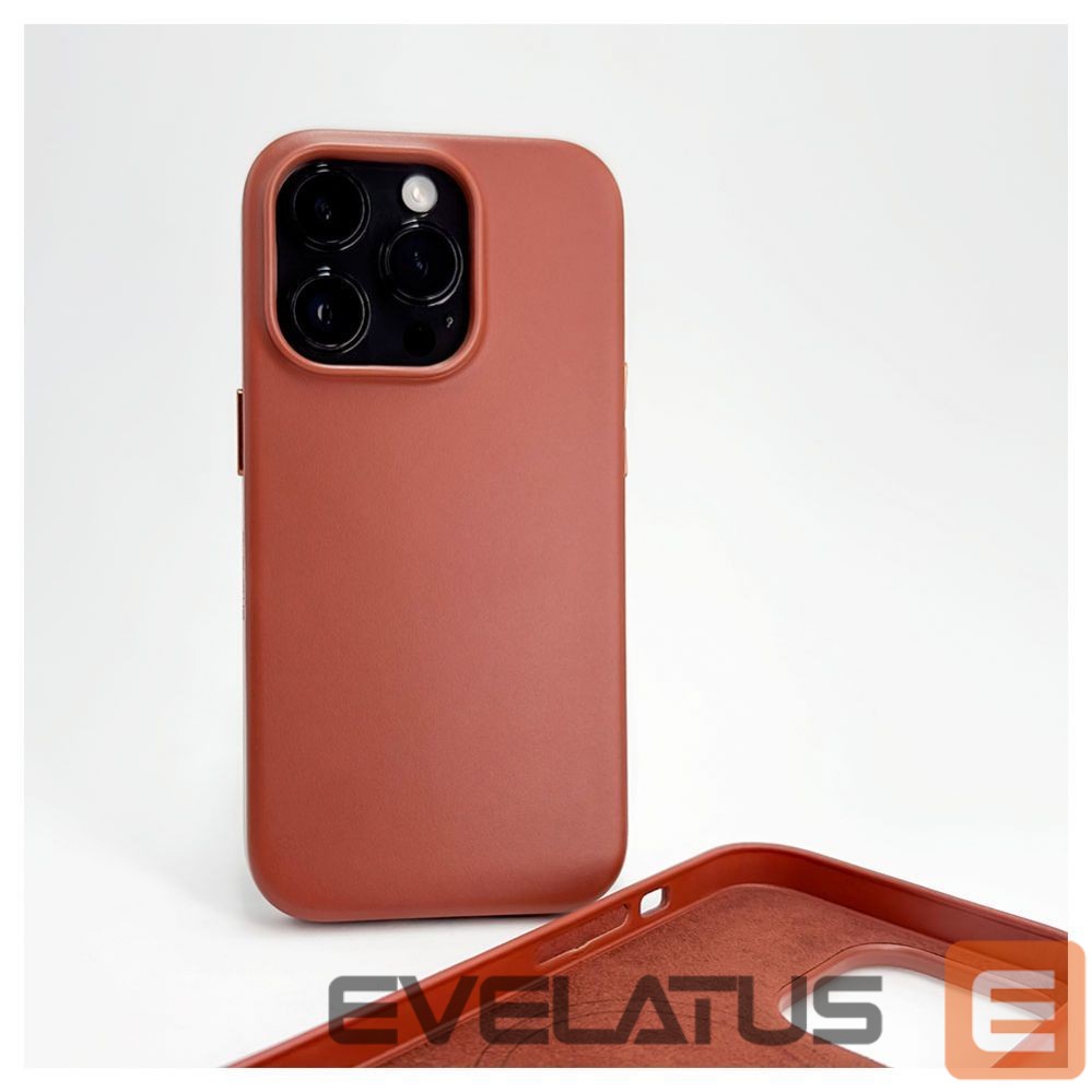 Tagakaaned Evelatus Apple iPhone 14 Pro Genuine Leather case with MagSafe Brown