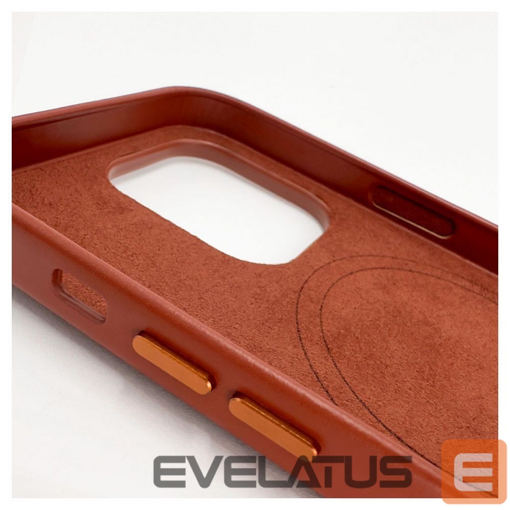 Tagakaaned Evelatus Apple iPhone 14 Pro Genuine Leather case with MagSafe Brown