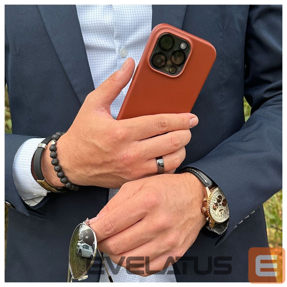 Tagakaaned Evelatus Apple iPhone 14 Pro Genuine Leather case with MagSafe Brown