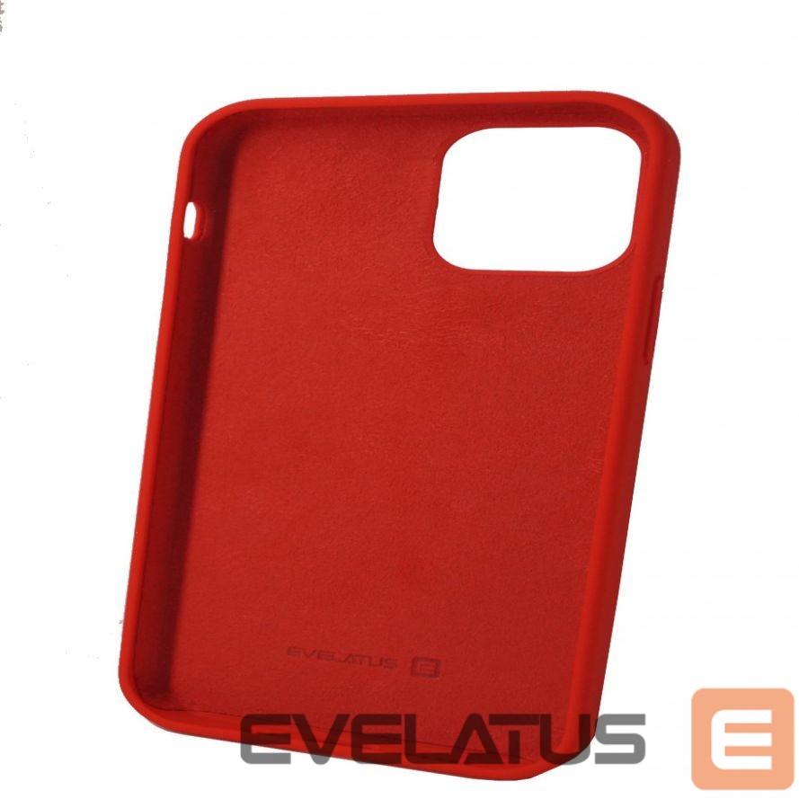 Tagakaaned Evelatus Apple iPhone 12/12 Pro Premium Soft Touch Silicone Case Bright Red