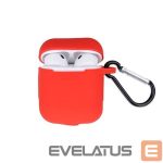 Korpus kõrvaklappidele GreenGo Apple AirPods Silicone Case with Hook Red