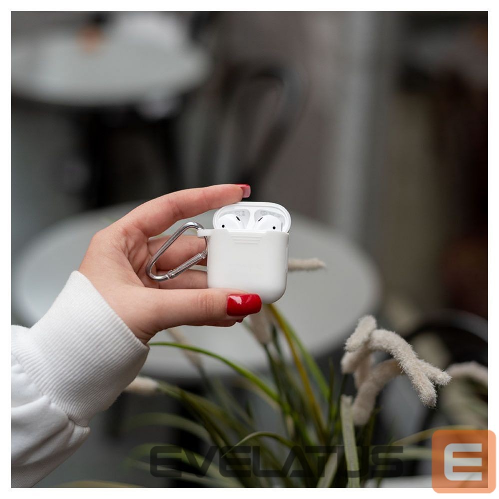 Korpus kõrvaklappidele Evelatus Apple Airpods Case EAC04 White