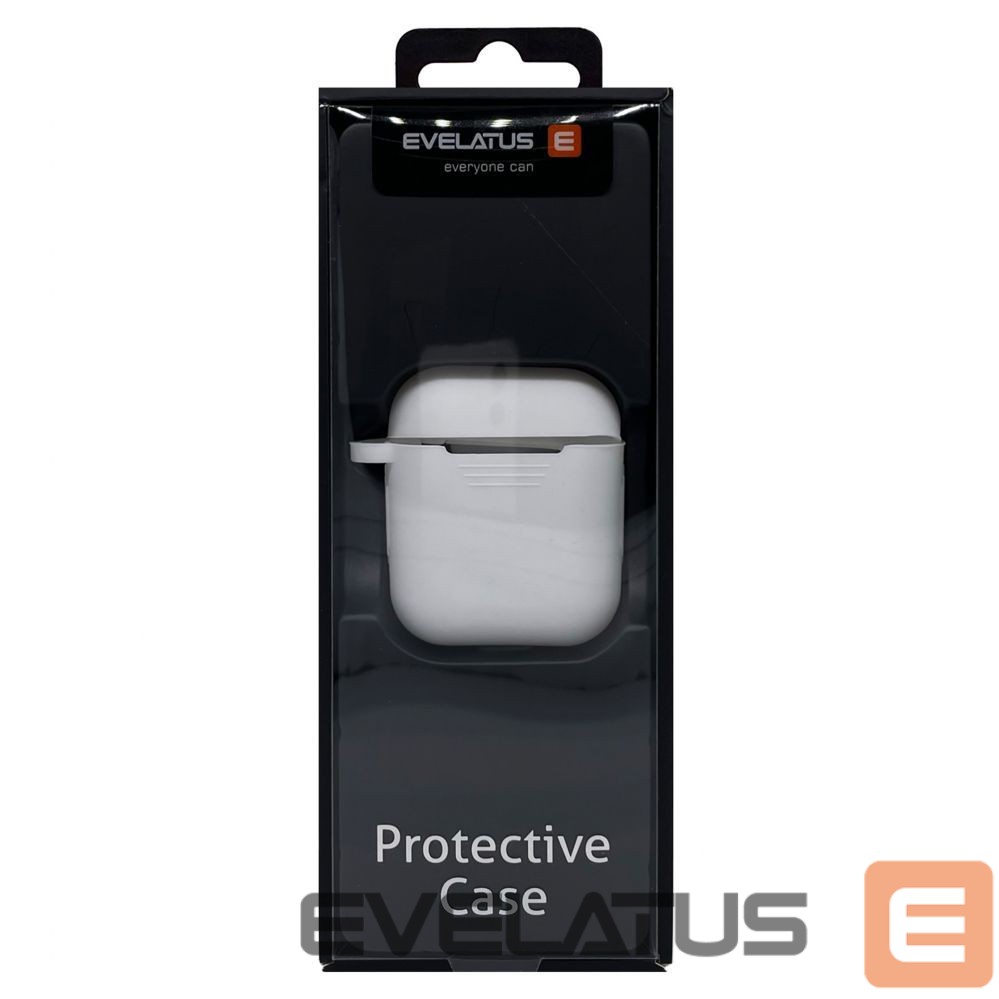 Korpus kõrvaklappidele Evelatus Apple Airpods Case EAC04 White