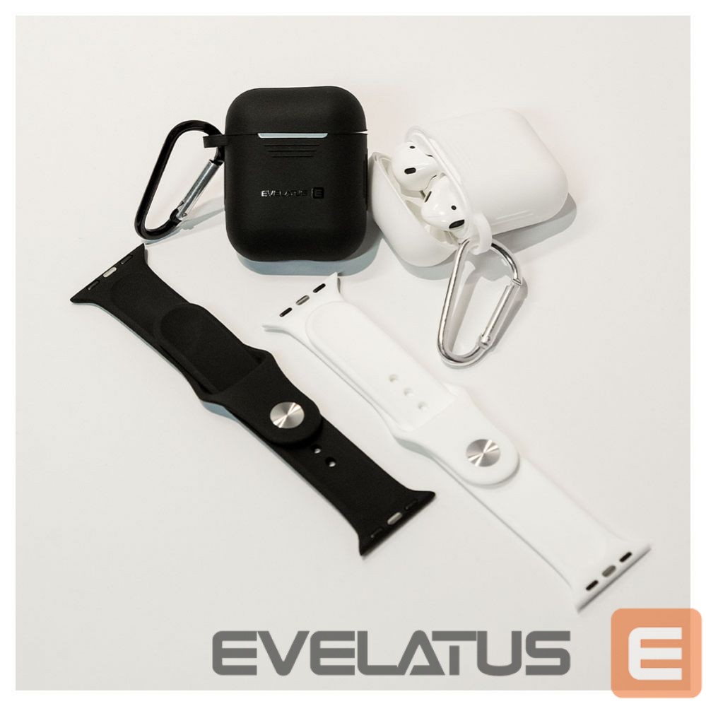 Korpus kõrvaklappidele Evelatus Apple Airpods Case EAC04 White