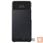 Kaaned - kaaned Samsung  Galaxy A42 5G Smart S View Wallet Cover Black