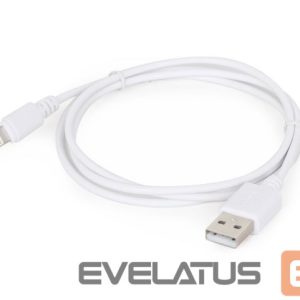 Kaabel Cablexpert  8-pin sync and charging cable, white, 1 m 