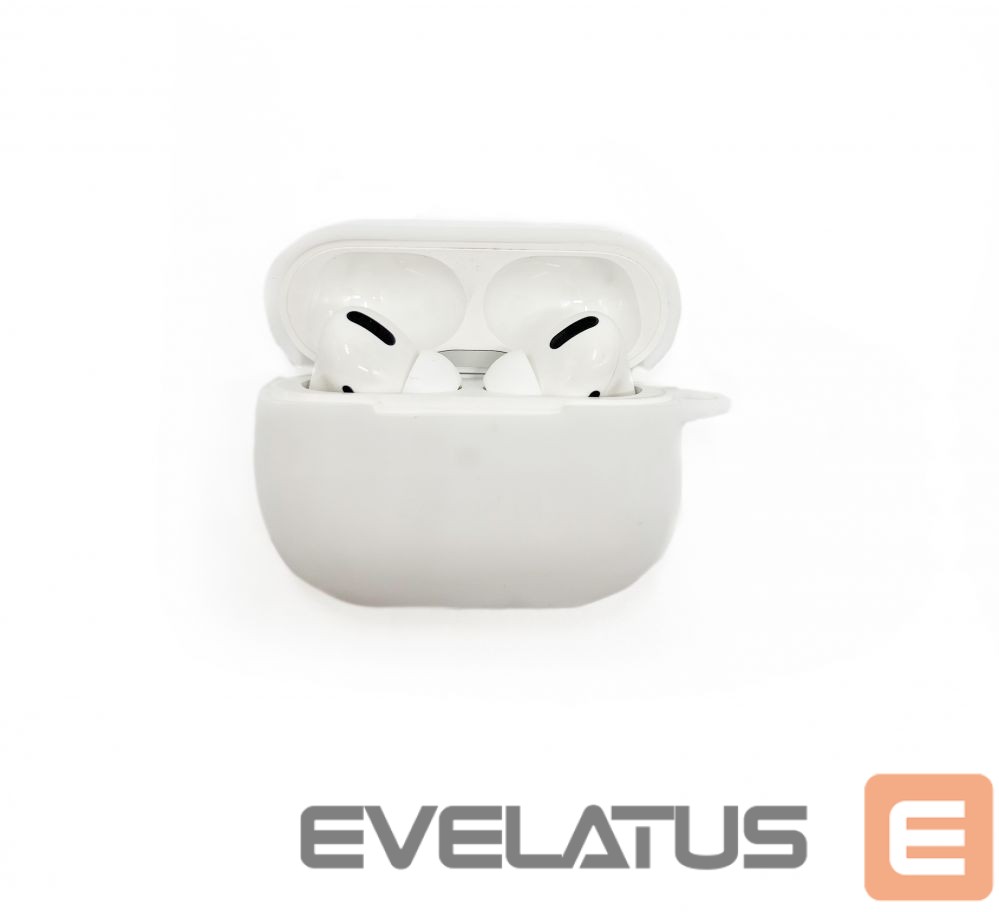 Korpus kõrvaklappidele Evelatus Apple AirPods Pro 2 Silicone Case White