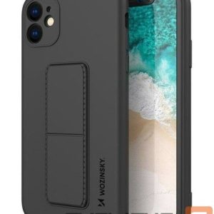 Tagakaaned Wozinsky - iPhone 12 silicone case with stand Kickstand Case Black
